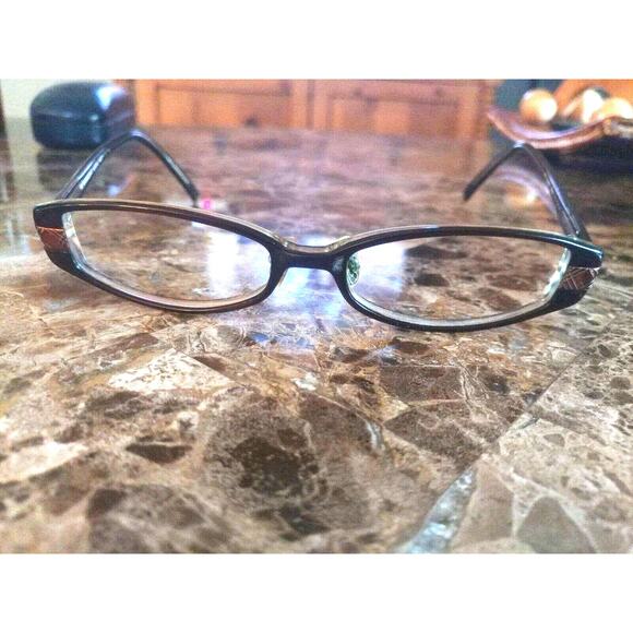 Burberry Eyeglass Frames B8465 Brown Plastic Full Rim Rectangular 50[]16-135 main image 7